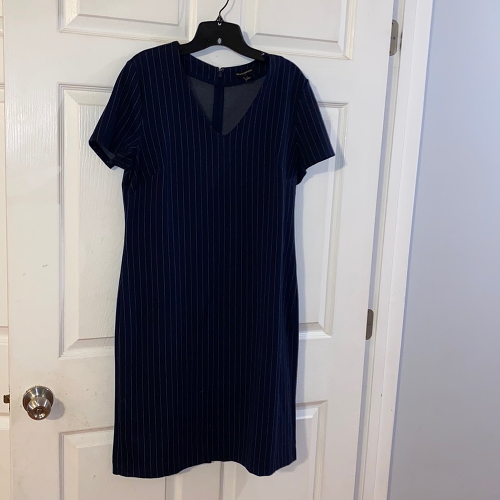 Blue pin stripped dress